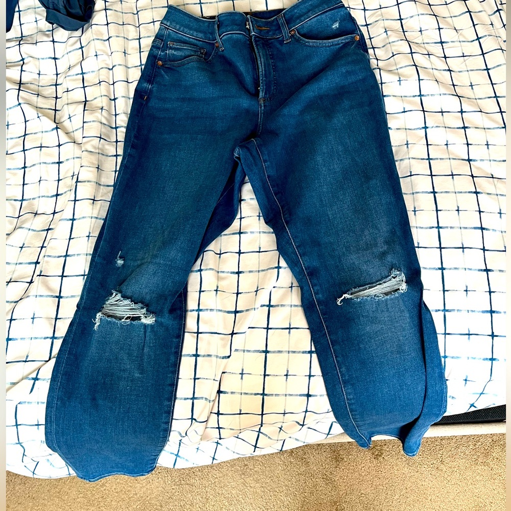 Curvy skinny jeans